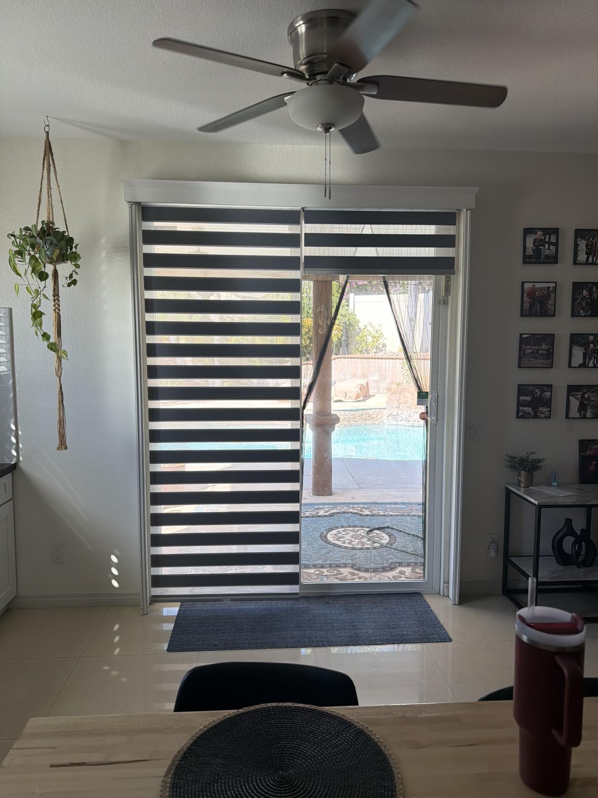 Persilux Cordless Zebra Blinds for Windows Free-Stop Window Blinds (34