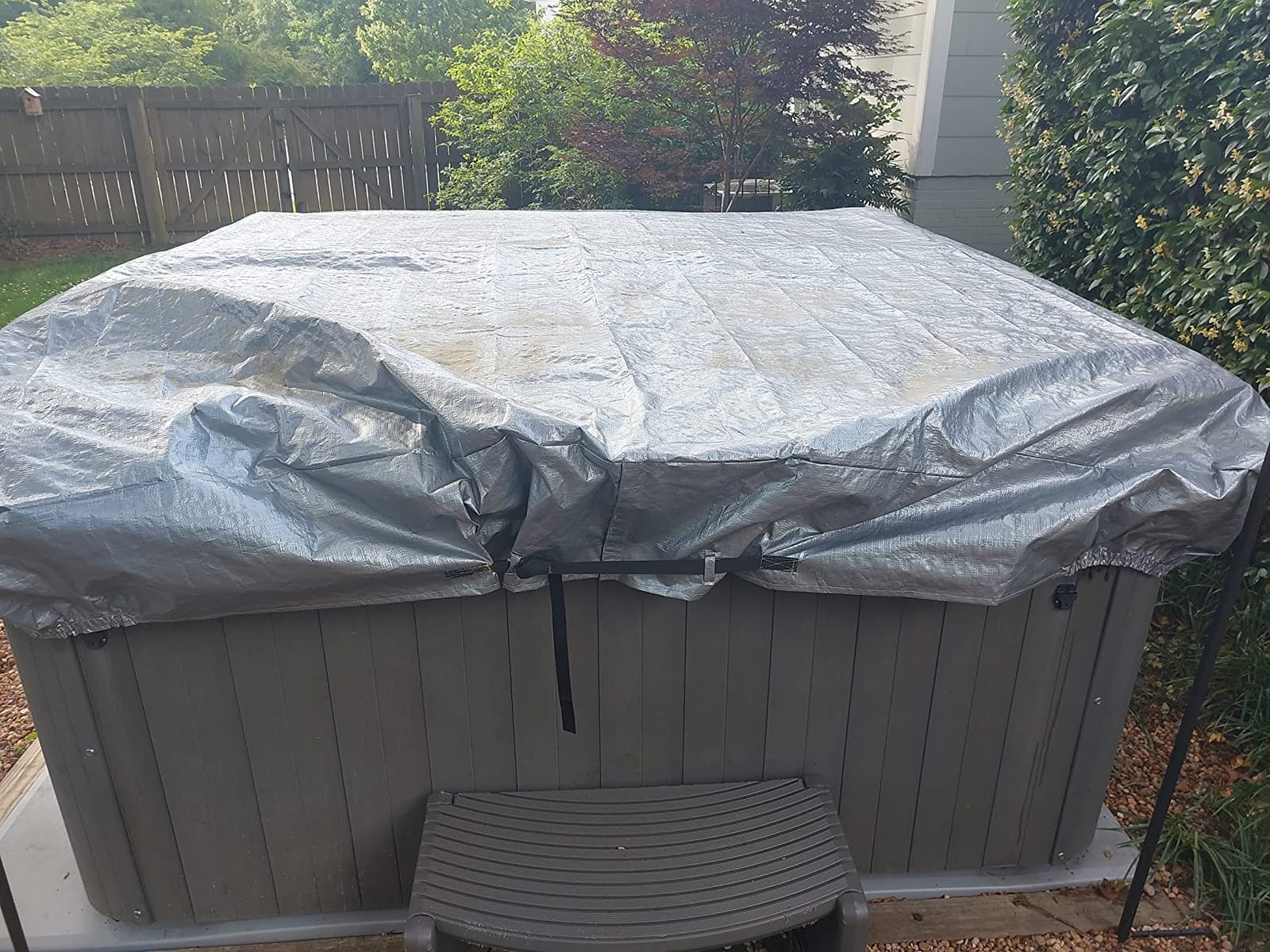 Waterproof Hot Tub Cover 170G Polyethylene Spa Cover customer photo 1
