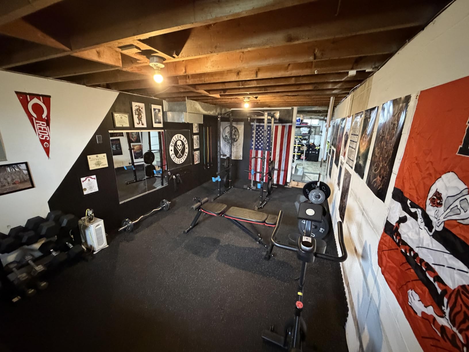ULTRA FUEGO Power Cage, Multi-Functional Power Rack with J-Hooks, Dip Handles, Landmine Attachment and Optional Cable Pulley System for Home Gym customer photo 1