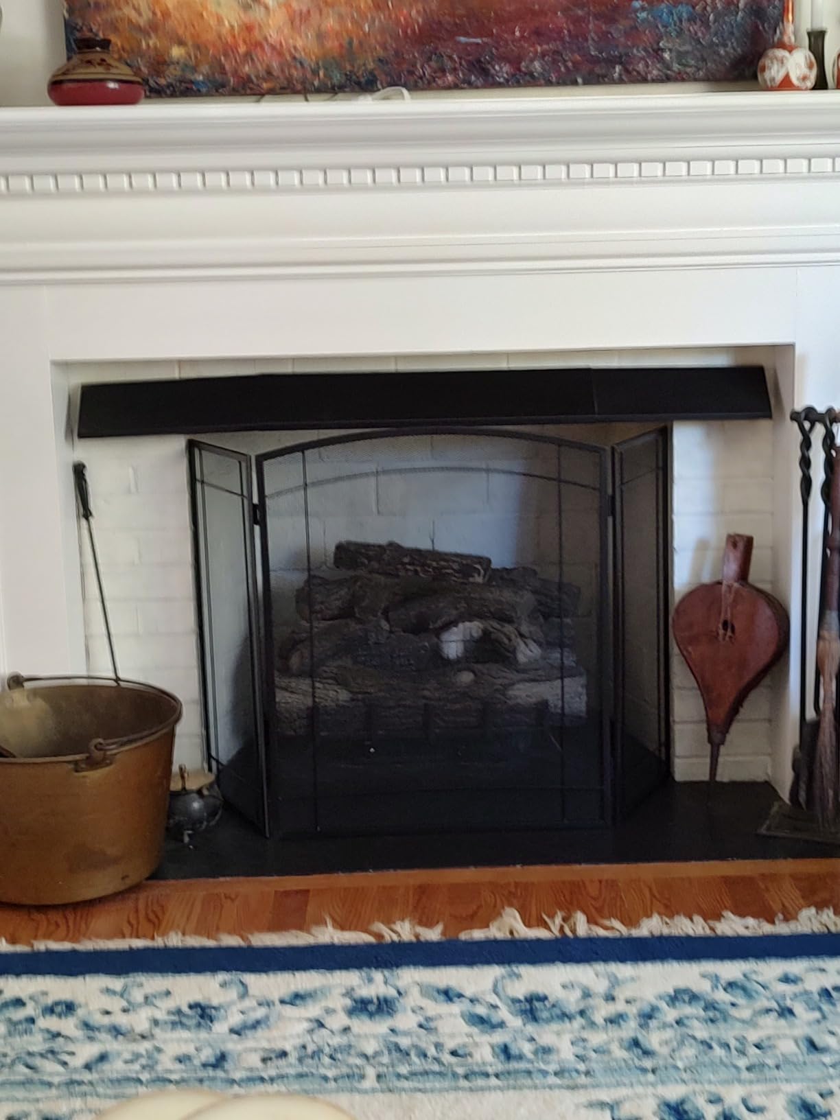FEED GARDEN 3 Panel Fireplace Screen 48