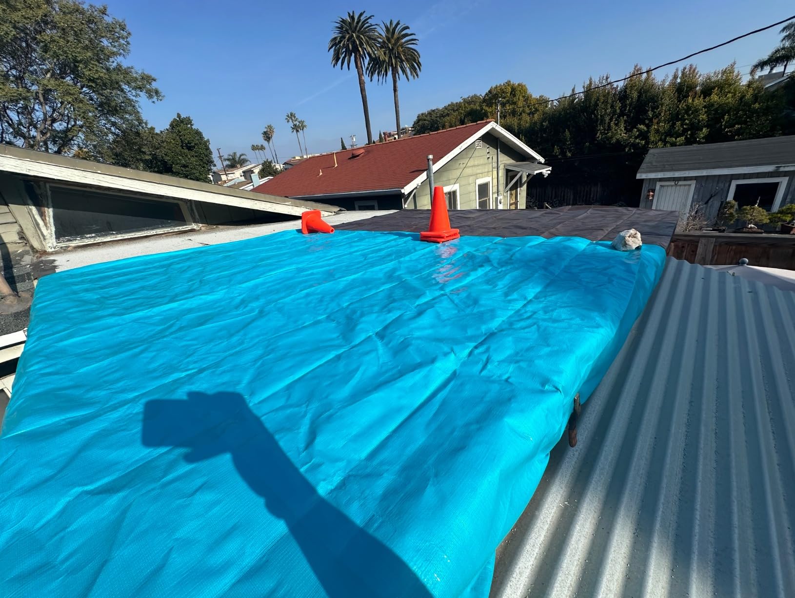Tarps Heavy Duty Waterproof 20x30 ft, 12 mil Thick Tarp Cover with Grommets customer photo 2