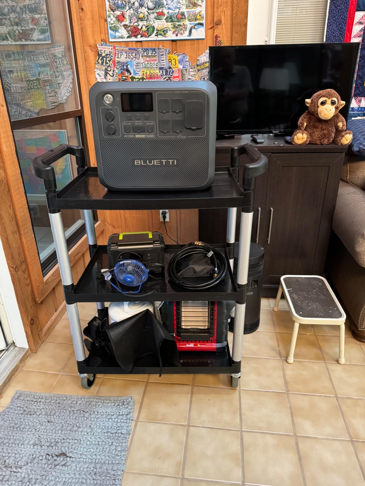 Jubilee Heavy-Duty 3-Tier Utility Service Cart with Wheels, 31.5