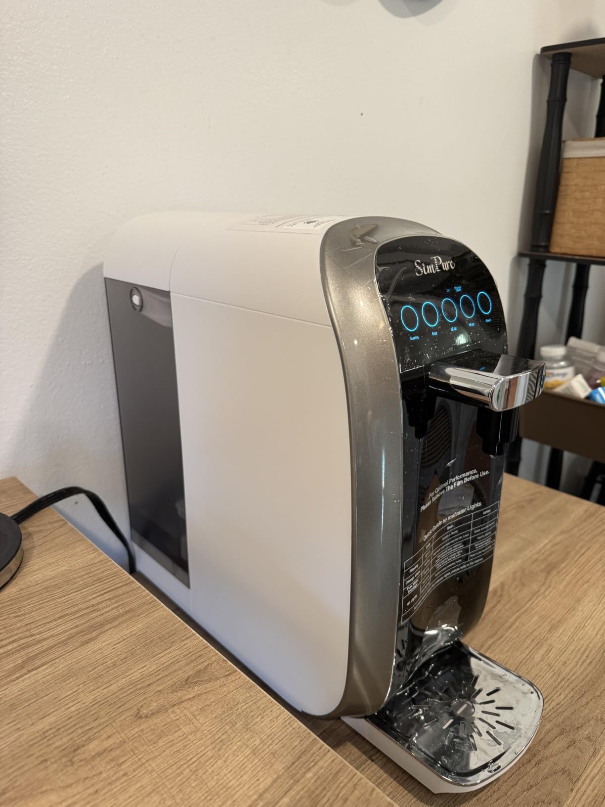 SimPure Y7P-BW UV Countertop Reverse Osmosis Water Filter, 5 Stage RO customer photo 1