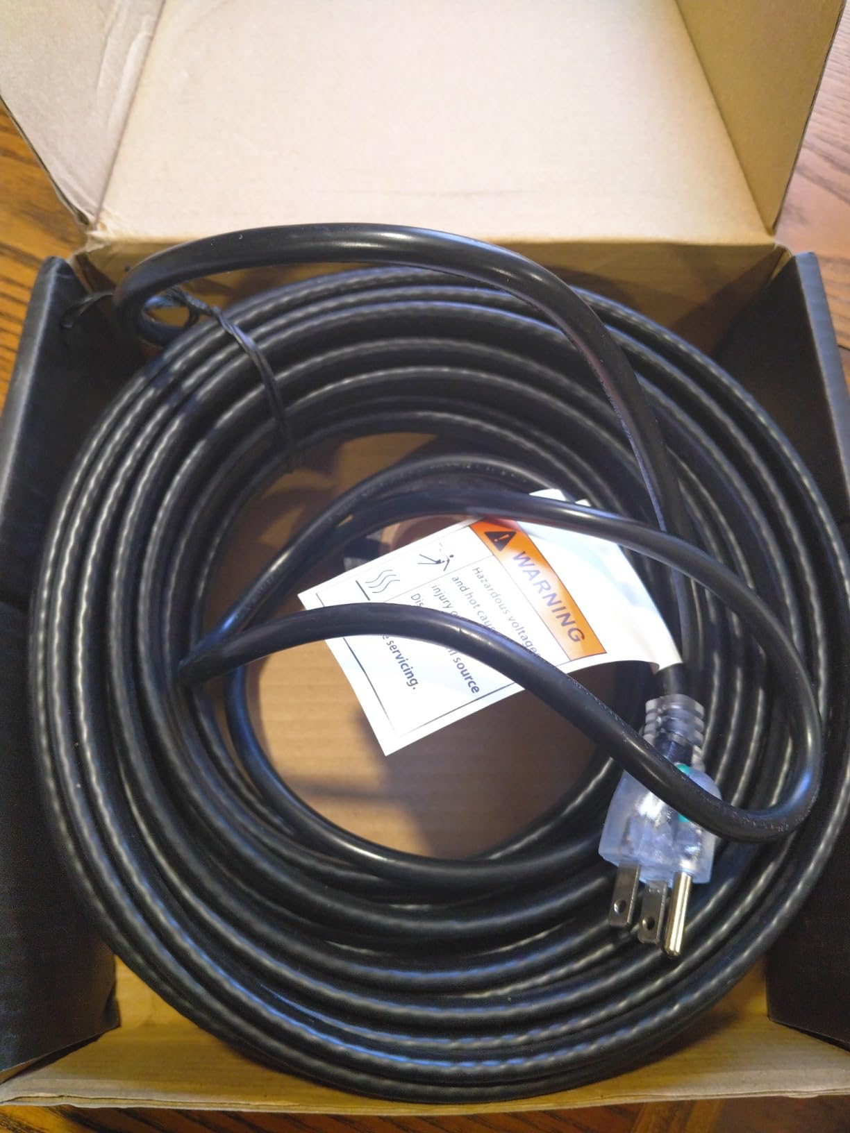 50FT(3FT-200FT) Pipe Heating Cable for Pipe Freeze Protection customer photo 2