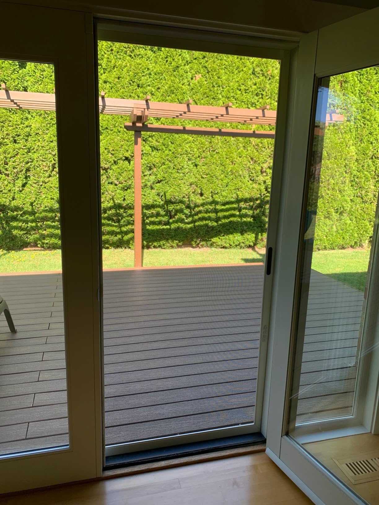 Custom Size Sliding Patio Screen Door Kit – Made to Order Aluminum Frame, Assembly Required, Locking Handle, 5 Color Options, Optional PetScreen® Mesh customer photo 2