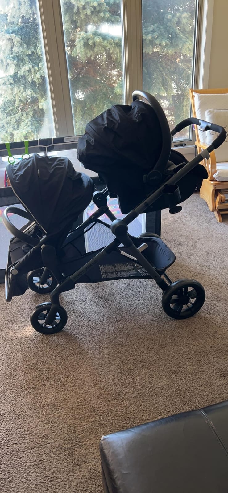 Pivot Xpand Modular Travel System with LiteMax Infant Car Seat with Anti-Rebound Bar (Ayrshire Black) customer photo 2