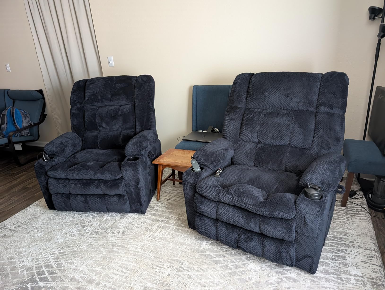 MCombo Dual Motor Power Lift Recliner Chair for Elderly, Massage Heat 7890 | Zero Gravity Lift Chair, Infinite Position, Lay Flat, USB Ports, Cup Holders, FSC, OEKO-TEX, Fabric (Medium, Mocha) customer photo 1