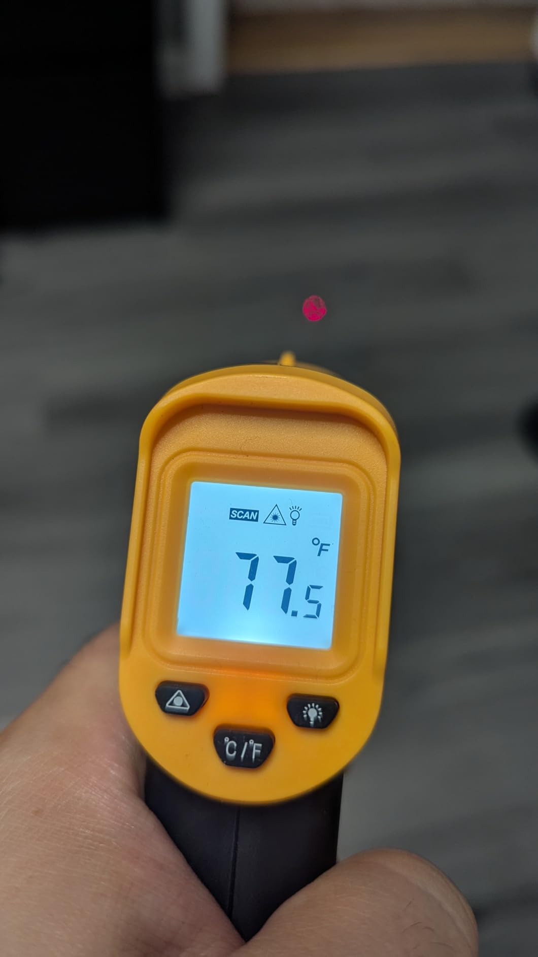 Digital Infrared Thermometer gun for cooking,BBQ,Pizza oven,Ir Thermometer with Backlight,-58℉~932℉(-50℃~500℃) Handheld Non Contact Heat Laser Temperature Gun (Not for Human) customer photo 1