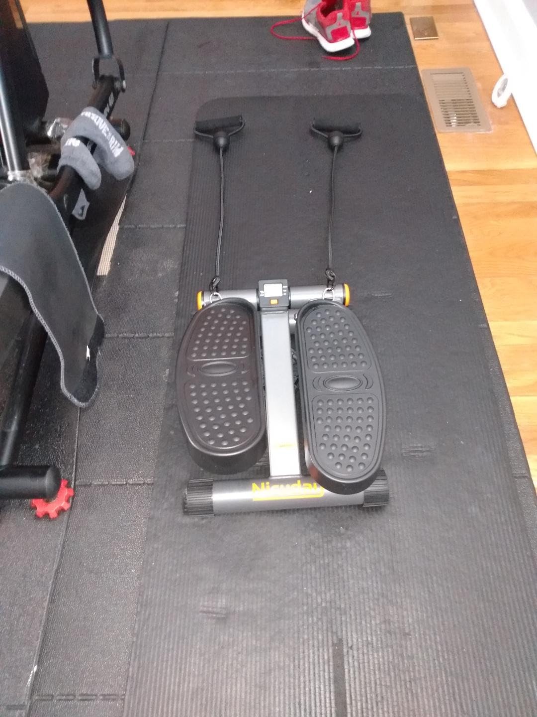 Niceday Steppers for Exercise at Home, Mini Stepper with 300LBS Capacity | Stair Stepper with Resistance Bands, Hydraulic Fitness Stepper with LCD Monitor, Twist Stepper Machine for Full Body Workout customer photo 2