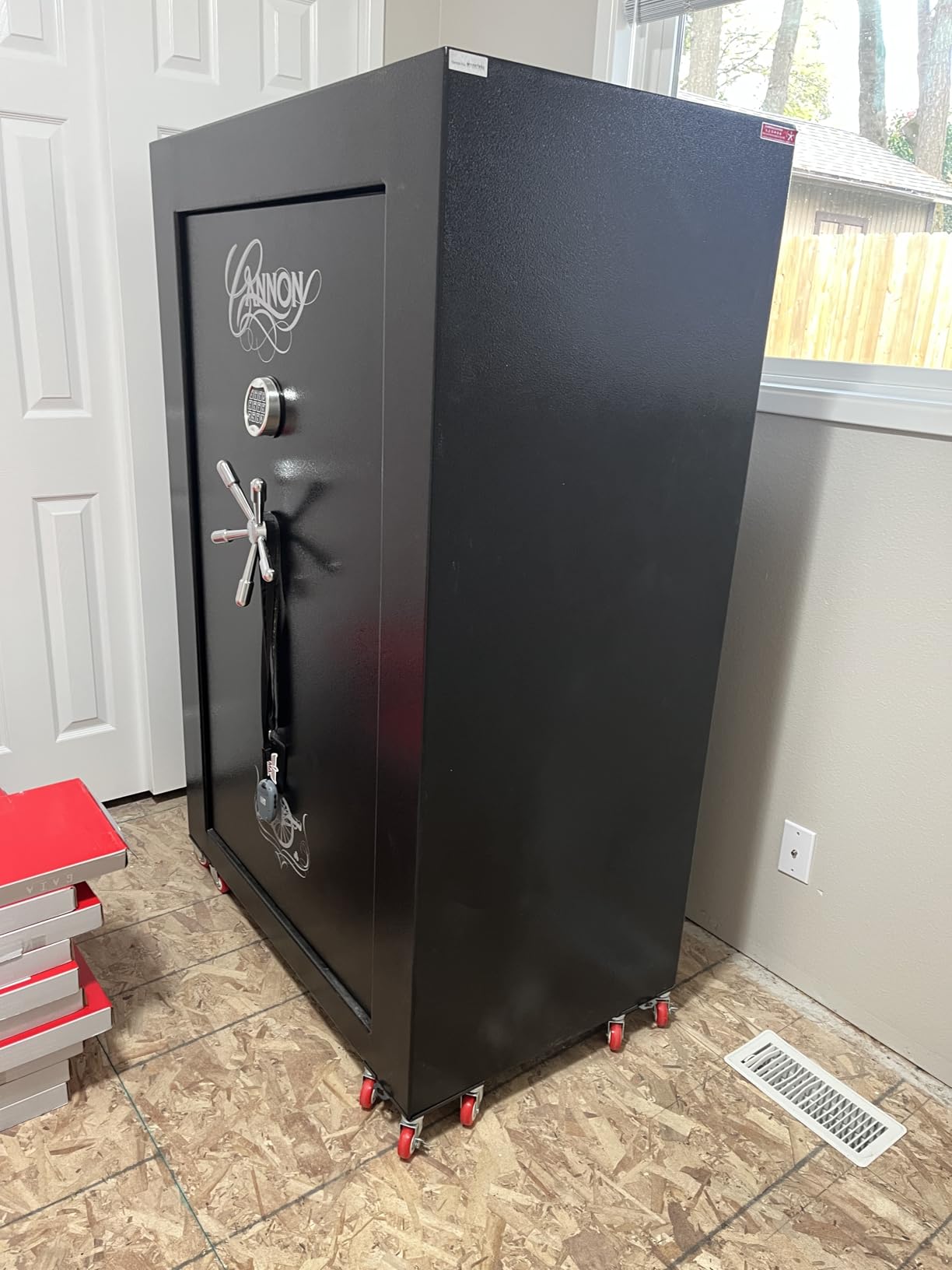 MYUEA Furniture Dolly,Furniture Movers with 5 Wheels,Carbon Steel Panel Heavy Duty Dolly,Maximum Load 3474LBS,Furniture Lifter with 5 360° Rotatable Rubber Universal Wheels(Black,6.89x6.9 in) customer photo 1