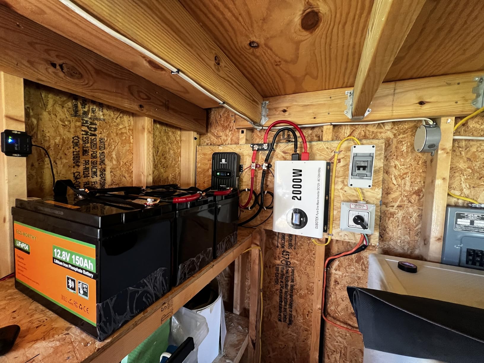 ECO-WORTHY 400 Watt 12 Volt Premium Solar Panel Kit :4pcs 100W Solar Panel+ 40A MPPT Charge Controller+ Bluetooth Module+ Mounting Z Brackets, 400W 12V Solar Power Off Grid System for Home, RV, Boat. customer photo 1