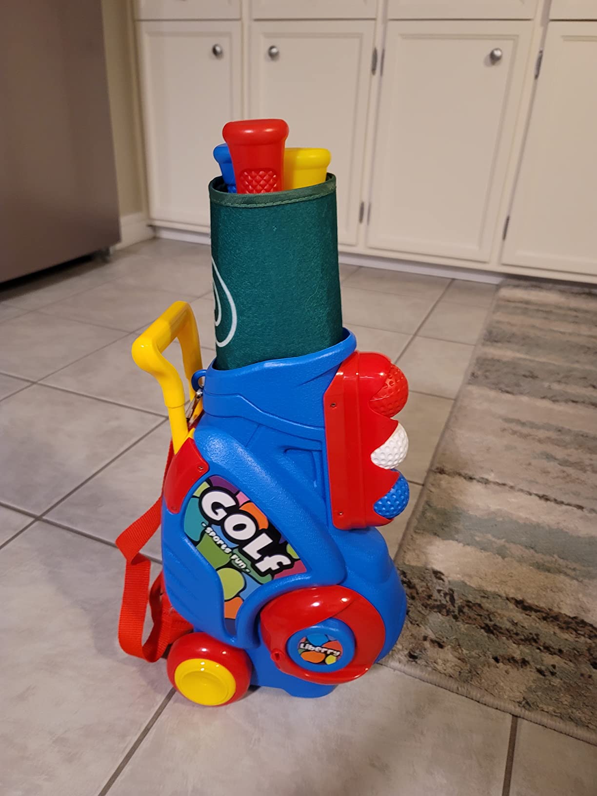 Liberry Toddler Golf Clubs Set Toy for Boys Ages 1 2 3 4 with Mat, Blue customer photo 2