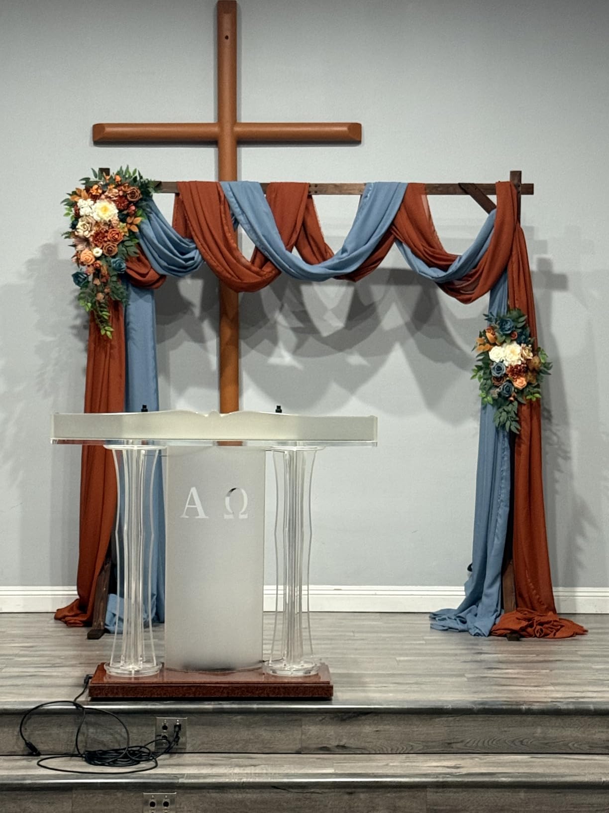 Wooden Wedding Arch 7.2FT Square Wood Arches Arbor Backdrop Stand customer photo 2