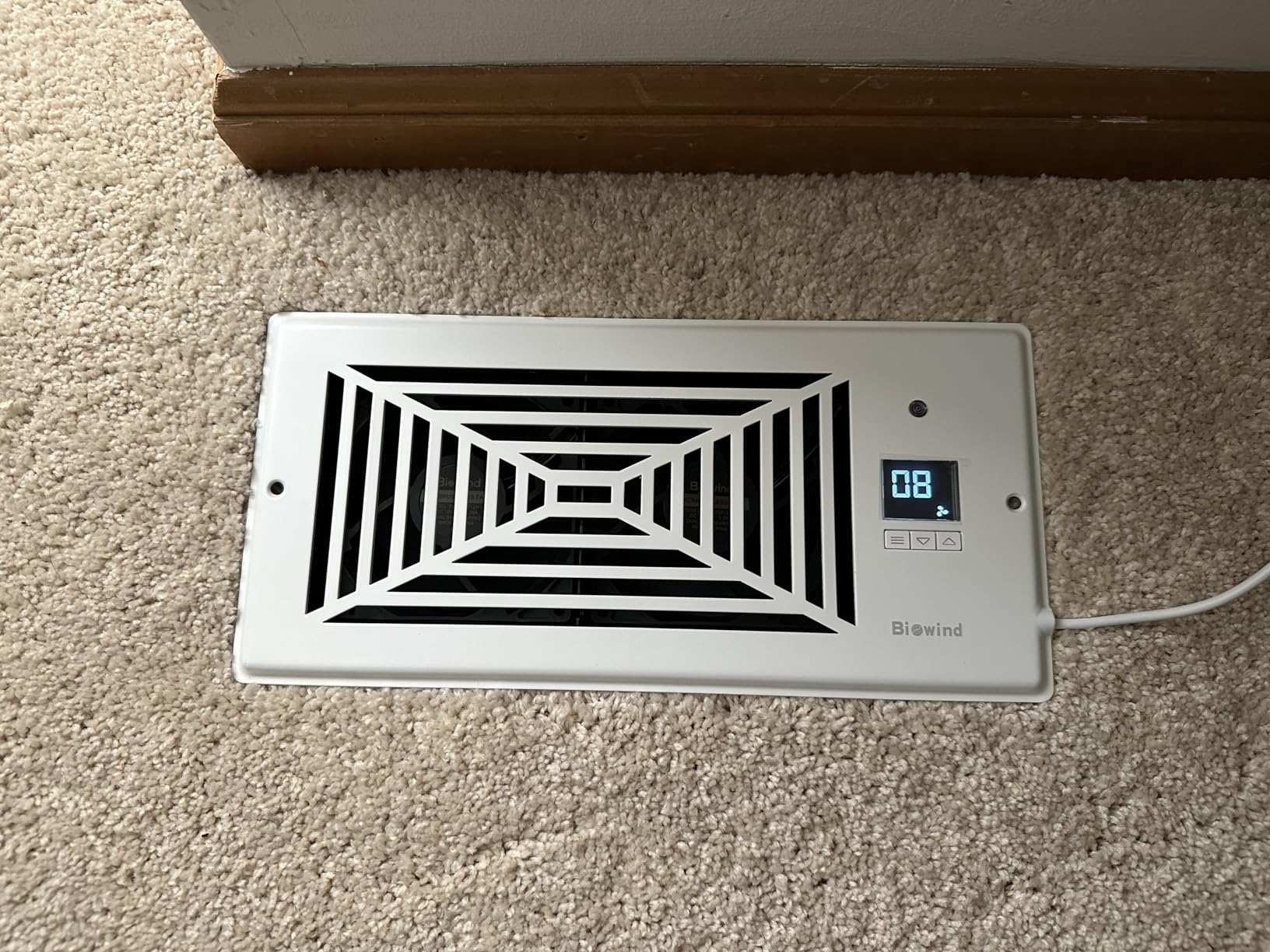 BIOWIND Quiet Smart Register Booster Fan Fits 4