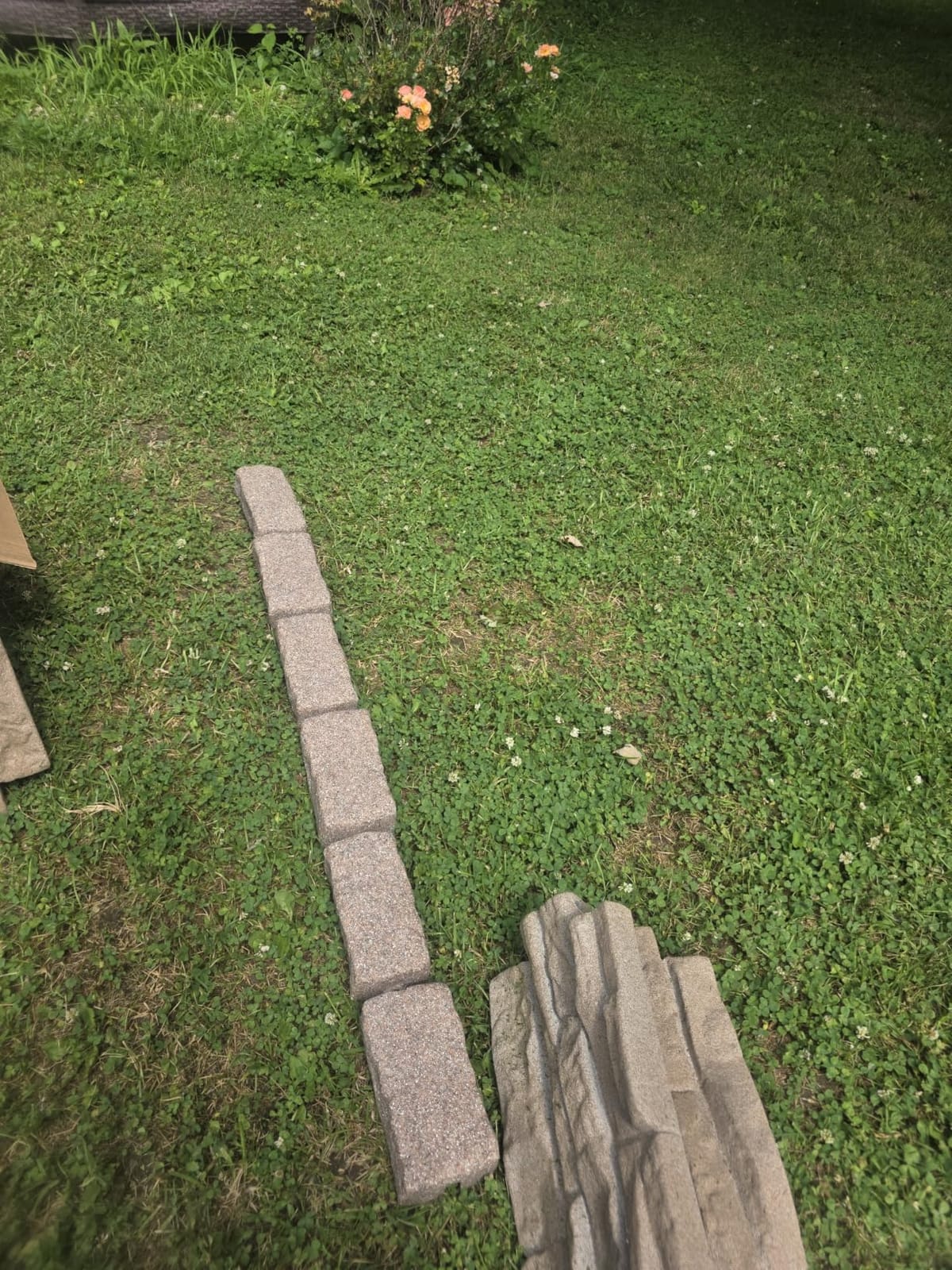 Beuta Landscape Edging | Garden Edging Border | Polyrock Bricks for Lawn Edging, Flower beds, Pathways & Yard Edging - 4 Packs | Greystone customer photo 2