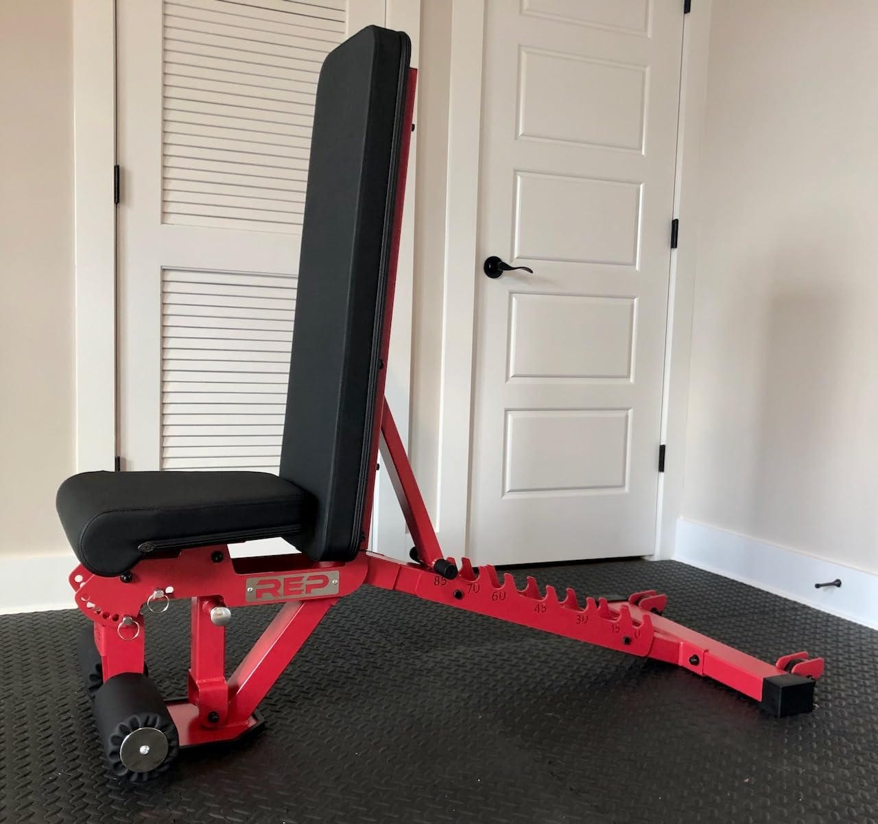 REP FID Foldable Weight Bench, Incline Decline Chair for Home Gym, Compact Portable Stationary Equipment, Heavy Duty Strength Training Platform, Adjustable Situp Dumbbell Workout Support, AB-3000 customer photo 1