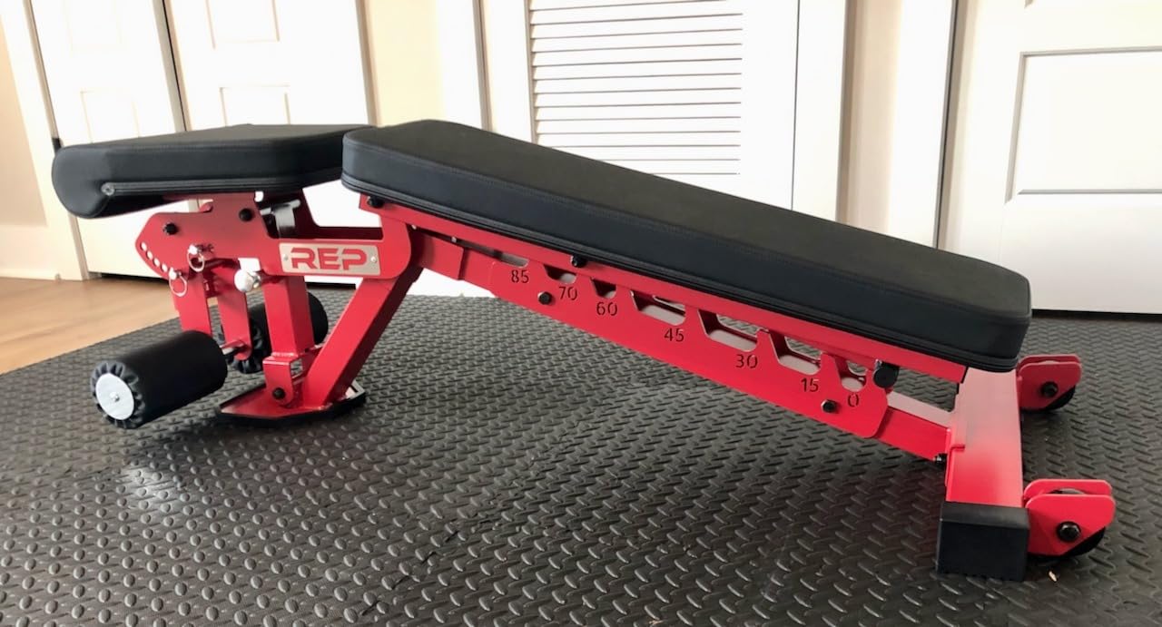 REP FID Foldable Weight Bench, Incline Decline Chair for Home Gym, Compact Portable Stationary Equipment, Heavy Duty Strength Training Platform, Adjustable Situp Dumbbell Workout Support, AB-3000 customer photo 2
