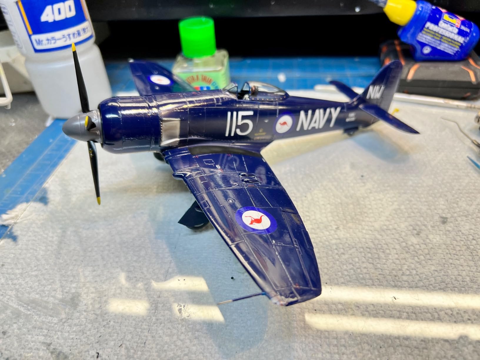 Airfix Model Airplane Kit Gift Set - A06105A Hawker Sea Fury FB.11, Plastic Plane Model Kits for Adults & Kids 14+, Skill Level 2, 1:48 Scale WW2 Military Aircraft Models for Beginners customer photo 1