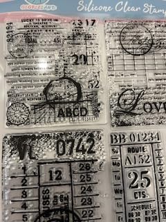 GLOBLELAND Vintage Handwriting Clear Stamps for DIY Scrapbooking Decor Vintage Daisy Dragonfly Gifts Silicone Stamp Greetings Transparent Stamps for Making Cards Photo Album Decor 6.3x4.3inch customer photo 2