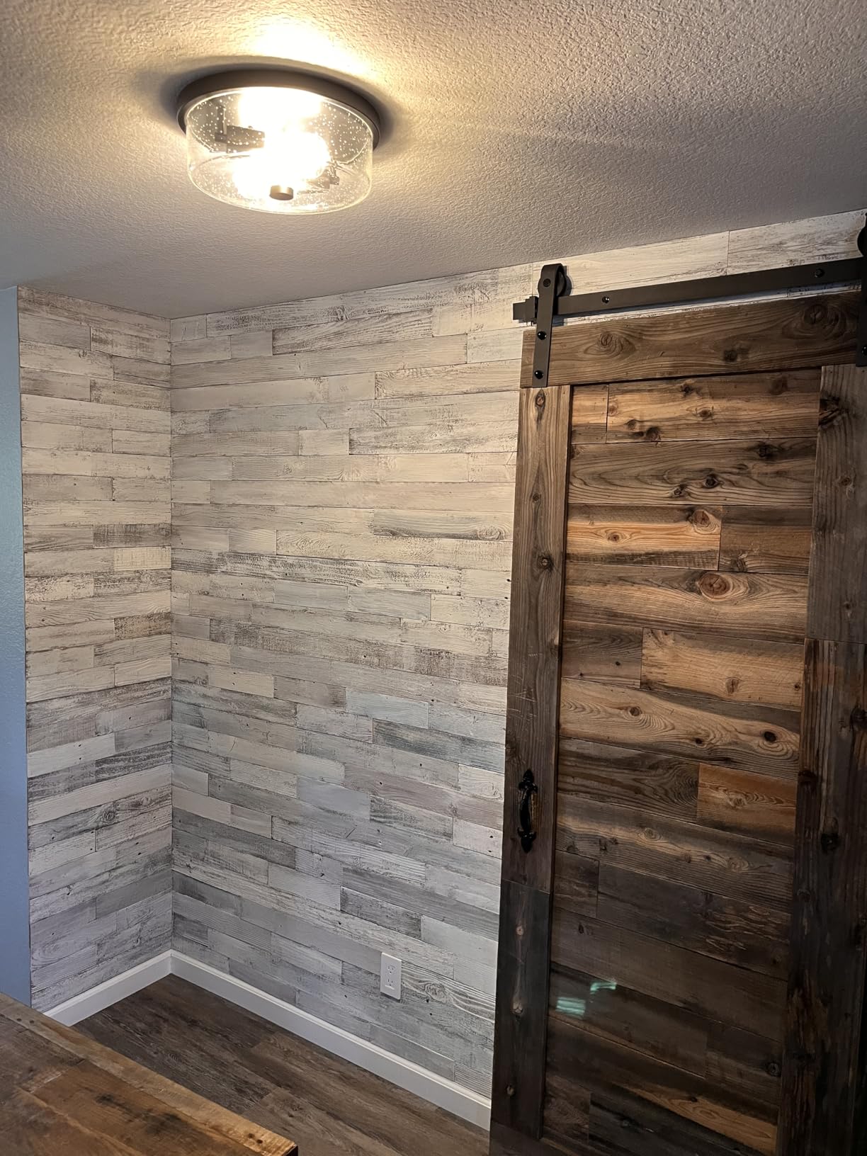 BARNWOODUSA Real Reclaimed Wood Planks, 23 sq ft Nail-Up Wood Wall Planks customer photo 2