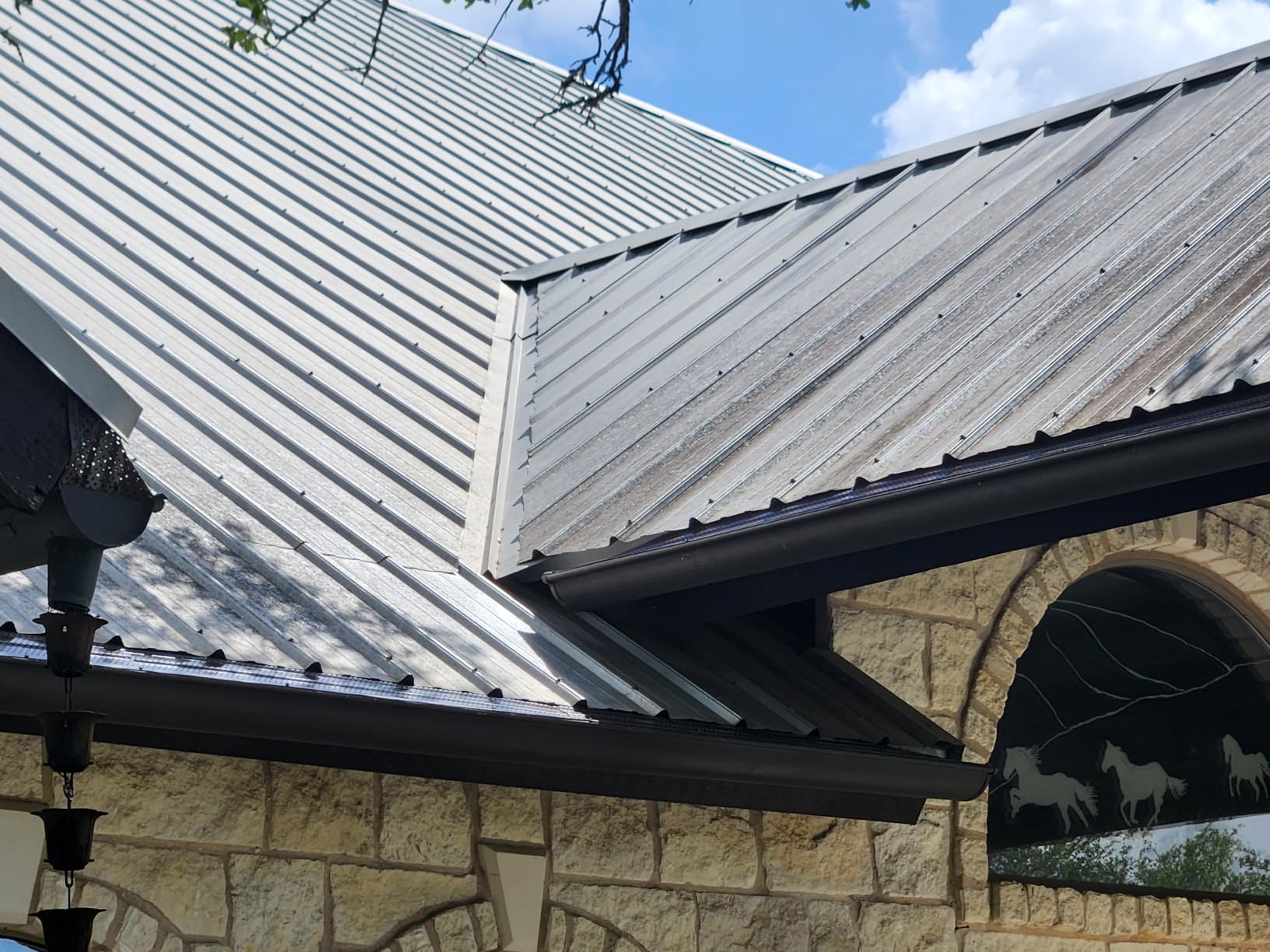 Standard Gutter Guards, 5 Inch, 100 FT, Aluminum, Royal Brown customer photo 2