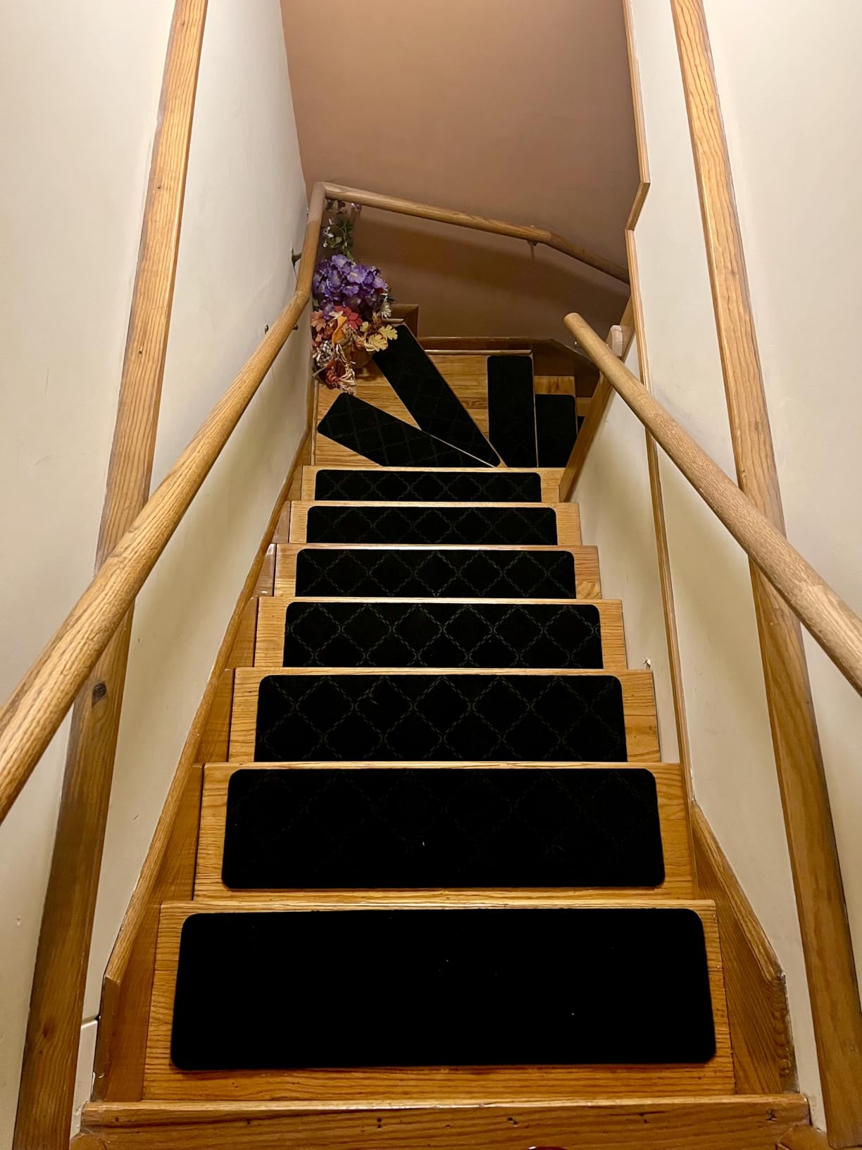 Stair Treads for Wooden Steps 15pcs 8x30in Non-Slip Stairs Carpet Runner customer photo 1