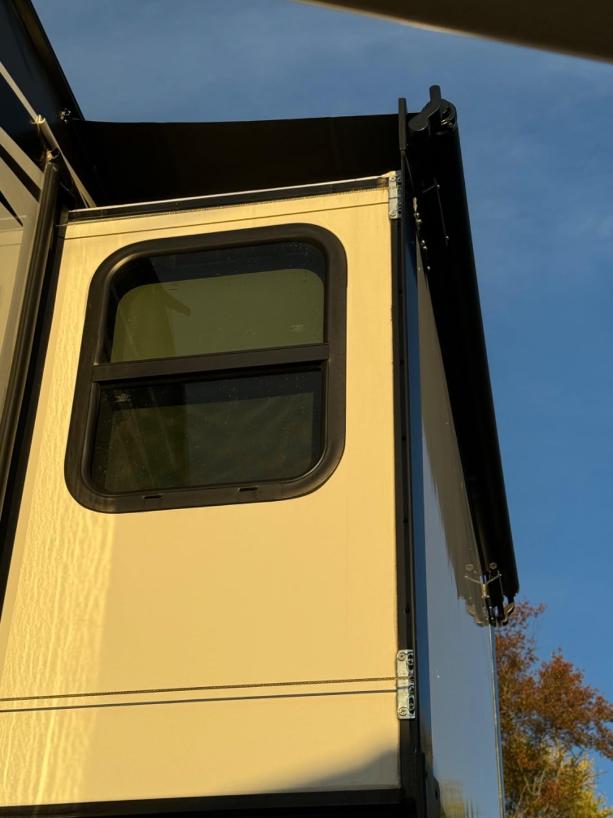 Awnlux Black Modular Slide Topper Awning Slide Out Awning Kit Slide Out Protection for RVs, Travel Trailers, 5th Wheels, and Motorhomes-13'6