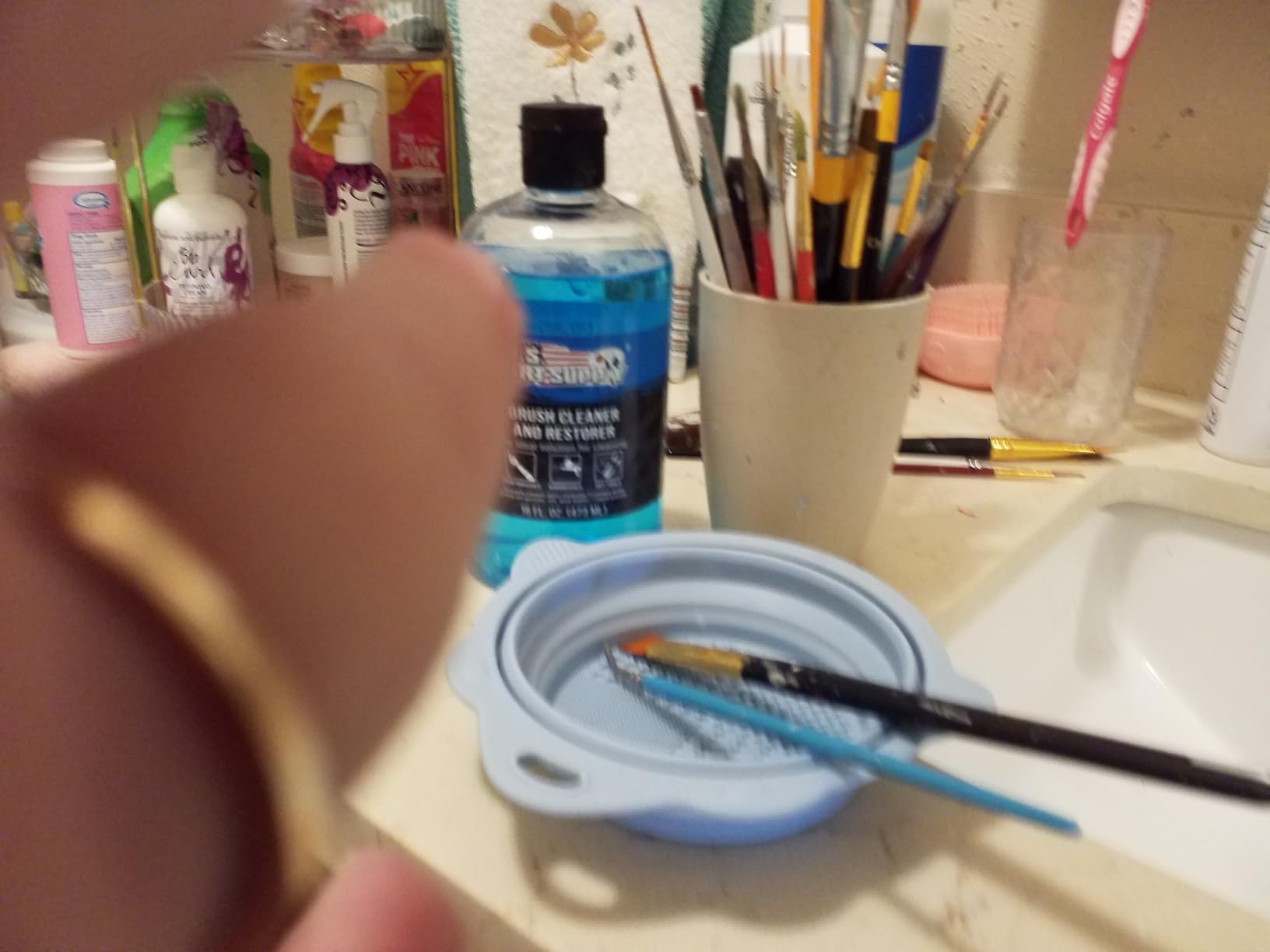 Etercycle Foldable Silicone Makeup Brush Cleaner Bowl customer photo 1