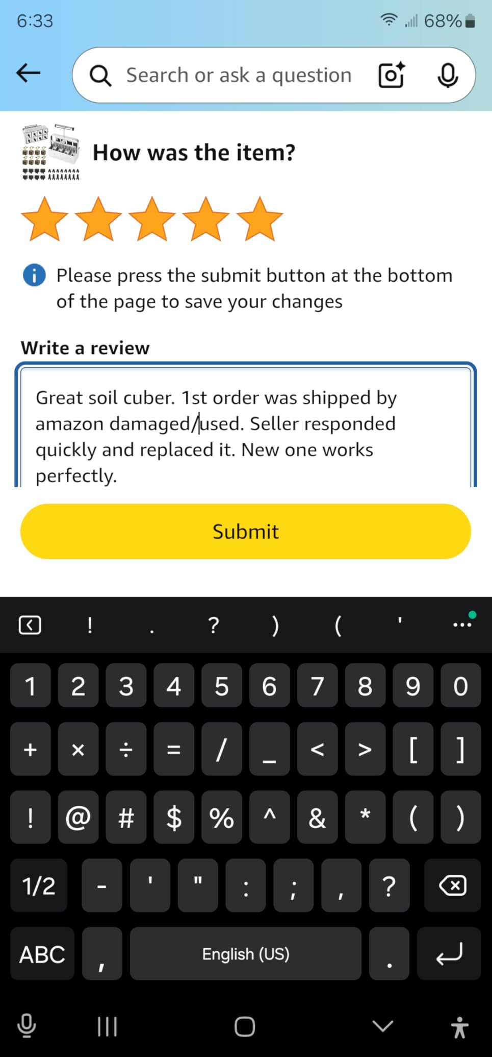BlumWay Soil Blocker, 8 Cell 2 inch Soil Block Maker for Seed Starting customer photo 2