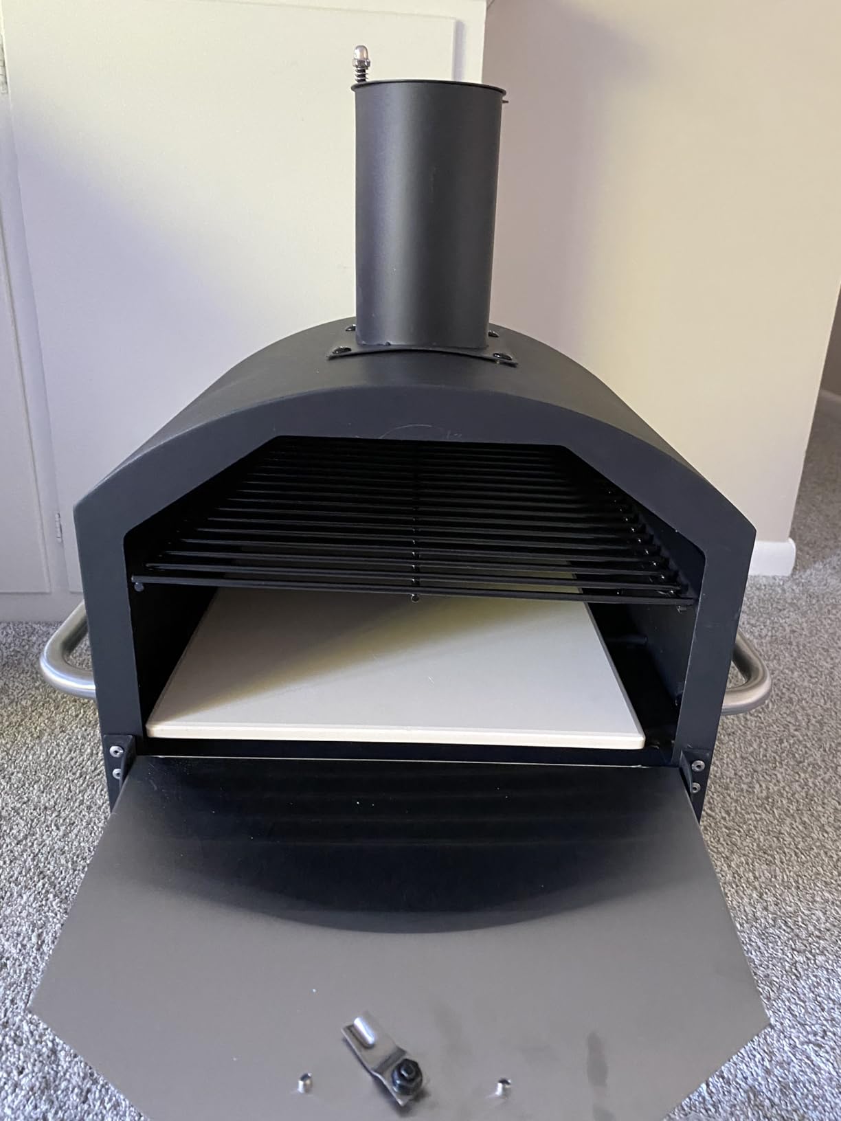 Giantex Outdoor Pizza Oven Wood Fired, 2-Layer Outside Pizza Maker customer photo 2