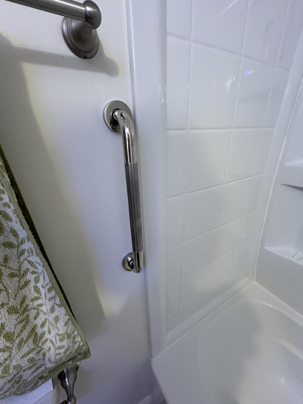 Grab Bars for Shower, 16 Inch Shower Handle, 2 Pack, Polished Nickel customer photo 2