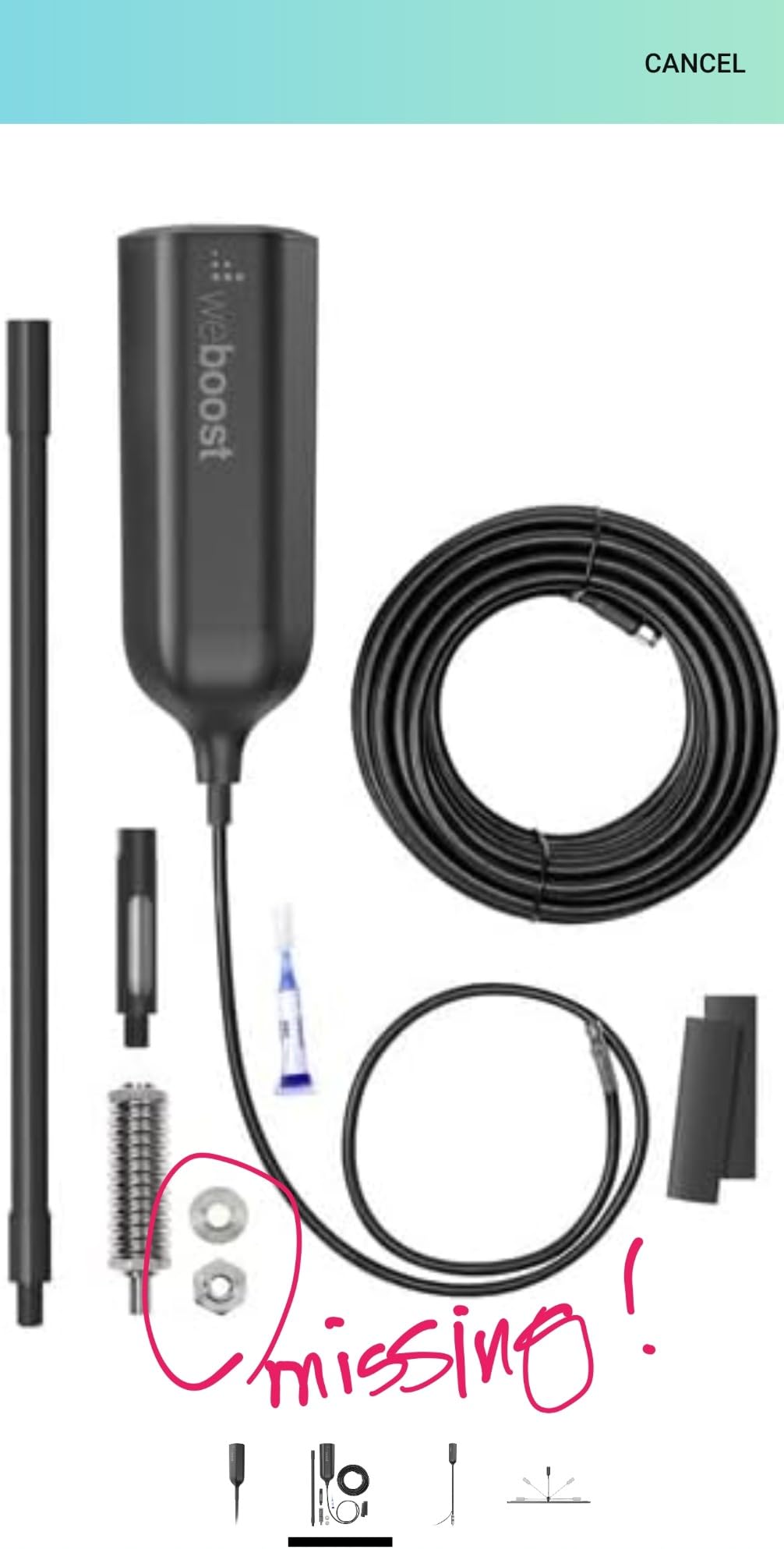 weBoost Overland Antenna for Drive Reach Cell Phone Signal Boosters | Boosts 5G & 4G LTE for All U.S. Carriers - Verizon, AT&T, T-Mobile & More | Made in the USA | FCC Approved (Model 311248) customer photo 1