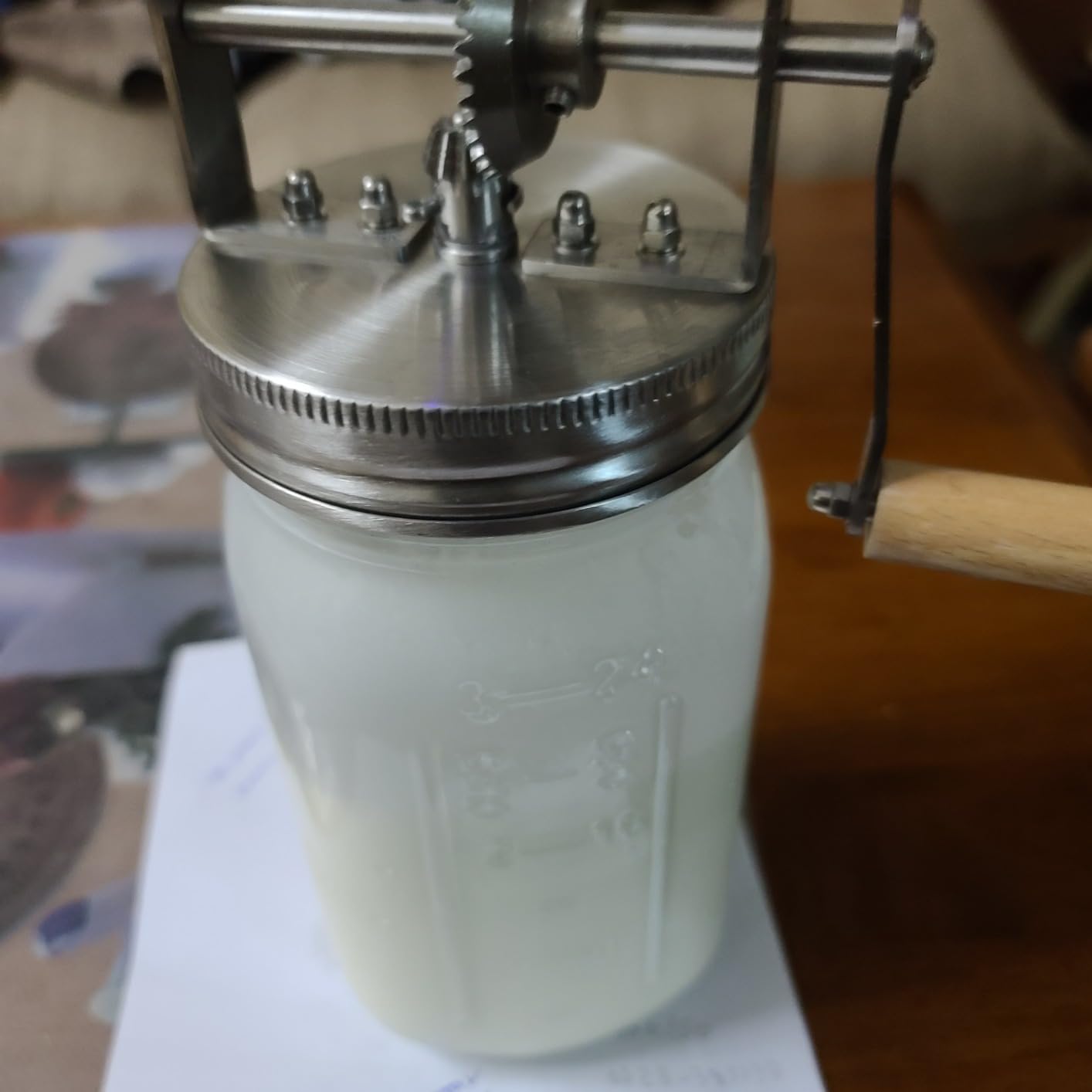Premium Butter Churner, 32oz Glass Jar customer photo 1