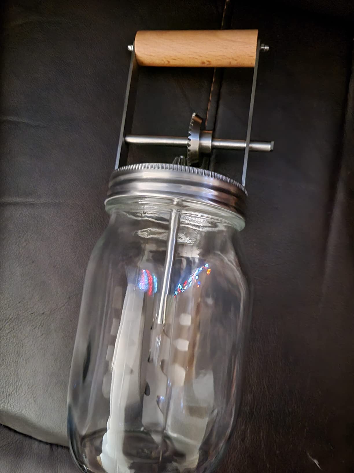 Premium Butter Churner, 32oz Glass Jar customer photo 2