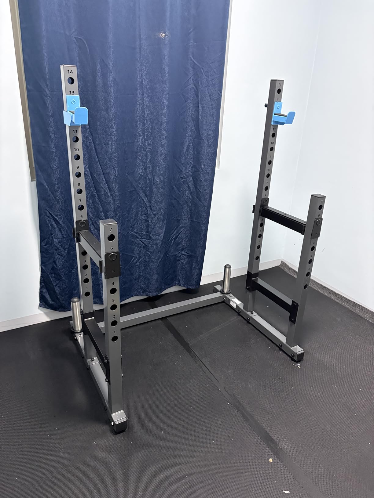 PASYOU Adjustable Squat Rack Stand, Barbell Weight Rack for Home Gym customer photo 1