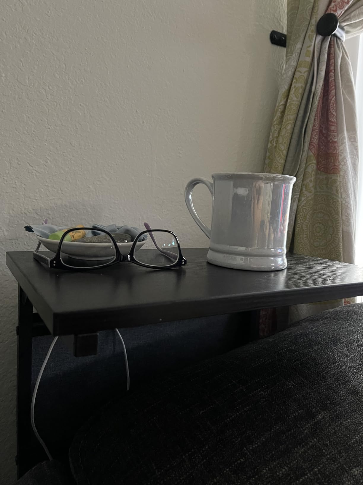 Vantic C Shaped End Table, Small Side Table for Couch customer photo 2
