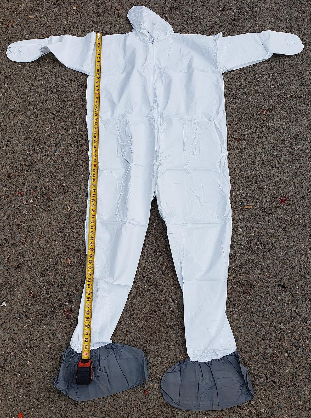 Medical Nation Hazmat Suits Disposable | 25 Pack | Protective Coveralls with Attached Hood and Boots | Heavy Duty Full Body Painters Suit for Adults - Breathable & Water Resistant | Extra Large customer photo 1