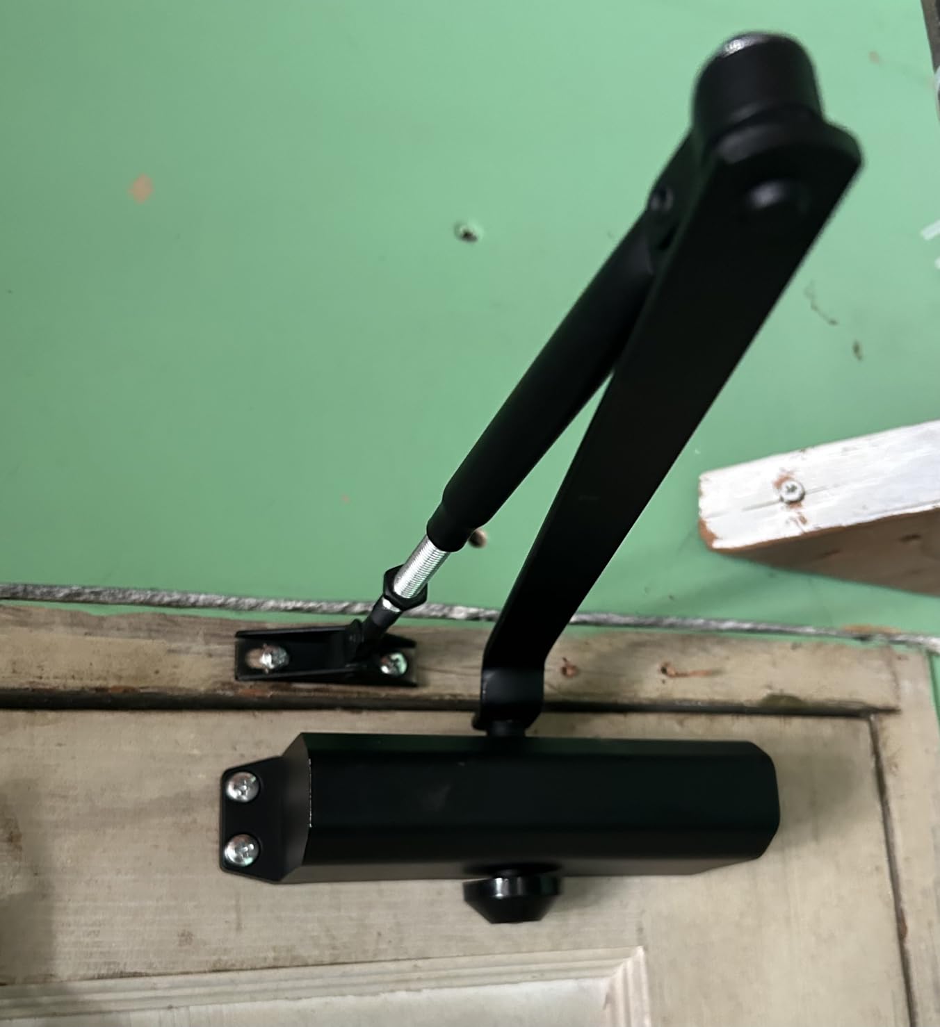 Ougourim Door Closers Commercial Heavy Duty Automatic Door Closer Residential Grade 3 Spring Hydraulic Door Closer, 6.88