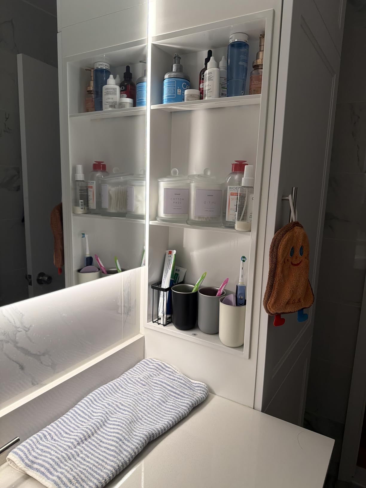24 x 12 in Recessed Shower Niche with Double Shelves, Matte Black Stainless Steel Wall Insert, No Tile Needed, Leakproof Built-in Storage for Bathroom, Kitchen customer photo 1