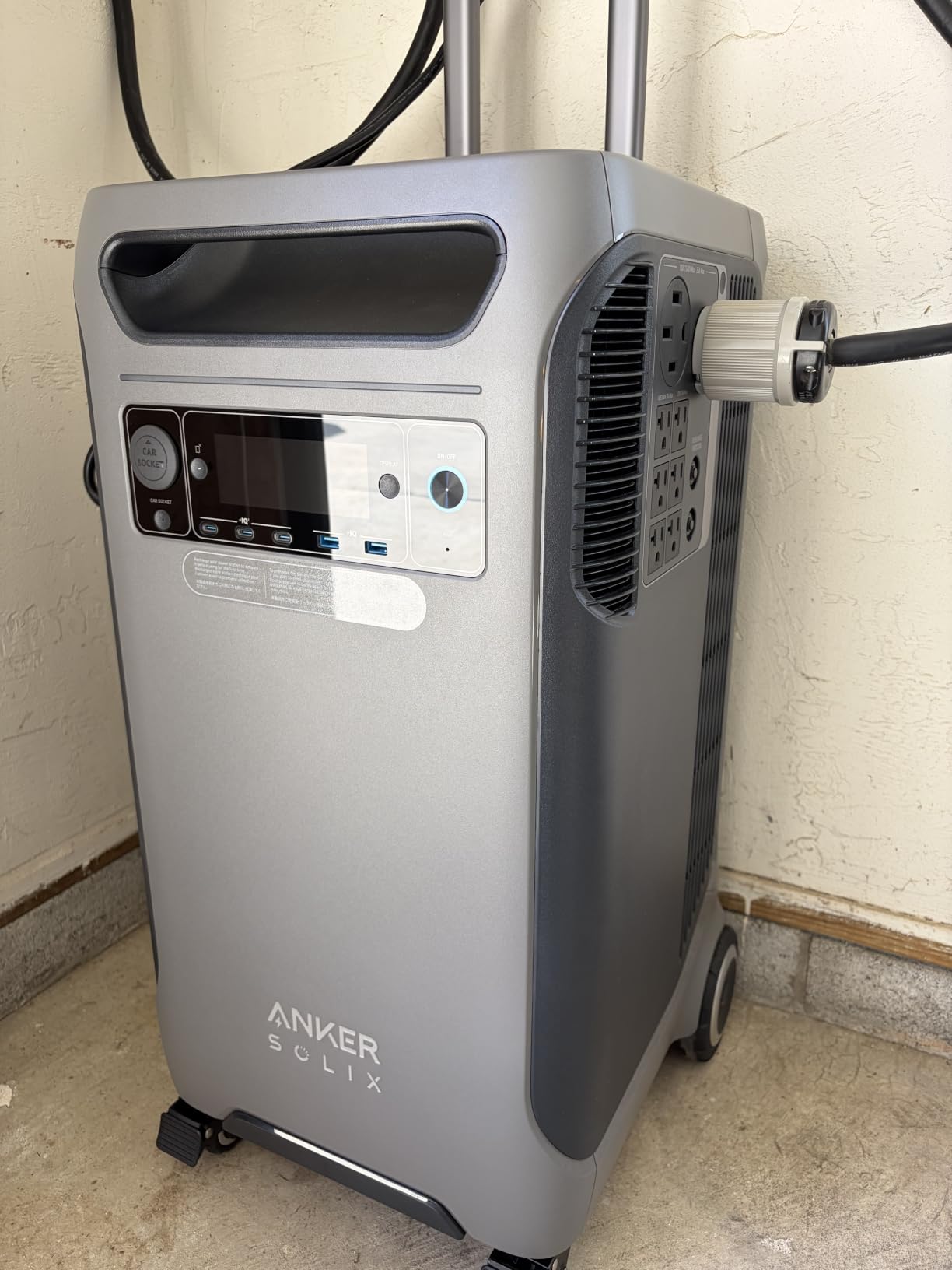 Anker SOLIX F3800 Portable Power Station, 3,840Wh, 6,000W,Home Backup, RVs | 3,840Wh LiFePO4 Battery, 120V / 240V Dual-Voltage Output, 6,000W Solar Generator for Home, RVs, and Emergency Use, UPS customer photo 1