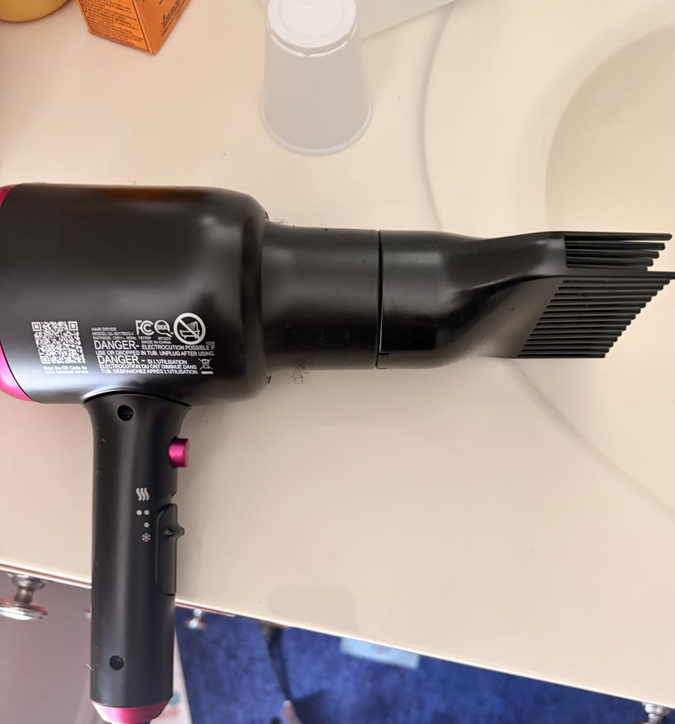 Wavytalk Blown Away Ionic Hair Dryer with Diffuser for Curly Hair customer photo 2