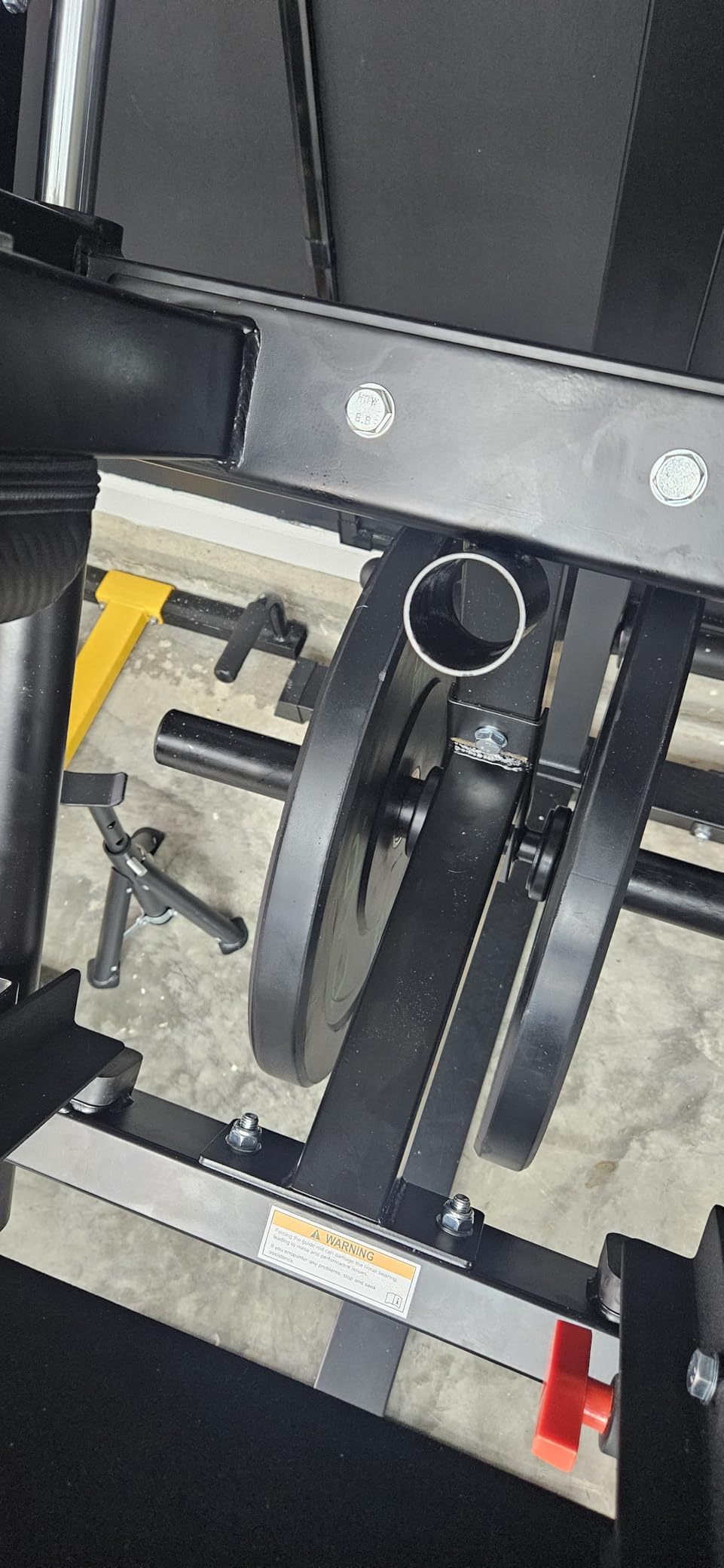 GMWD Leg Press Hack Squat Machine Combo, Leg Exercise Machine with Linear Bearing, 45-Degree Lower Body Special with Weight Storage for Quads, Hamstring, Glutes, Calves, Home Gym Leg Day Equipment customer photo 1