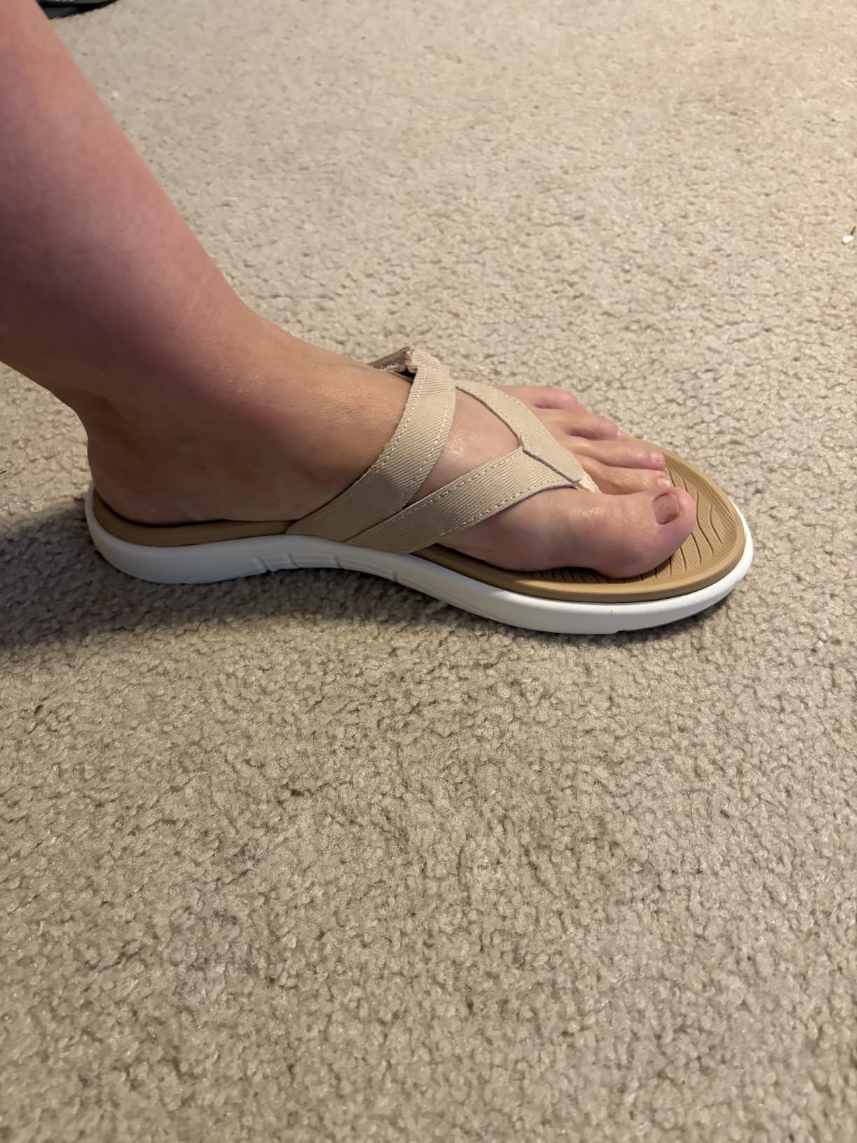 COFACE Womens Orthopedic Flip Flops Arch Support Yoga Walking Thong Sandals customer photo 1