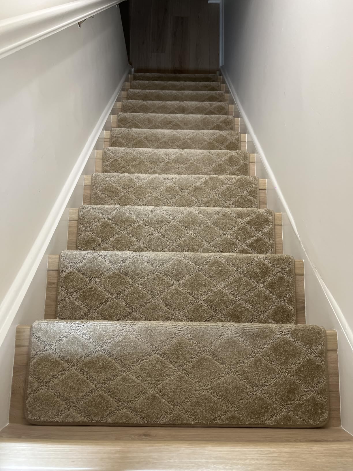 PURE ERA Bullnose Carpet Stair Treads for Wooden Steps Indoor 14 Pcs customer photo 2