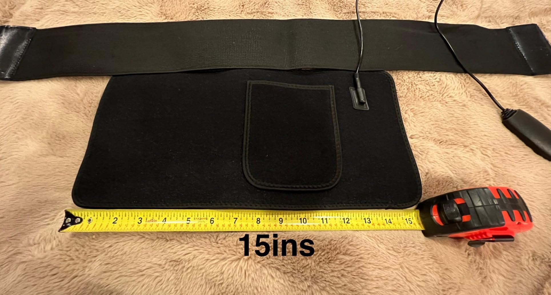 bonodave Red Light Therapy Pad for Body Back Knee Shoulder Hands Feet 660nm 850nm Home Use 3 Chips in 1 Infrared Wrap Belt Gift for Women Men (Corded) customer photo 1
