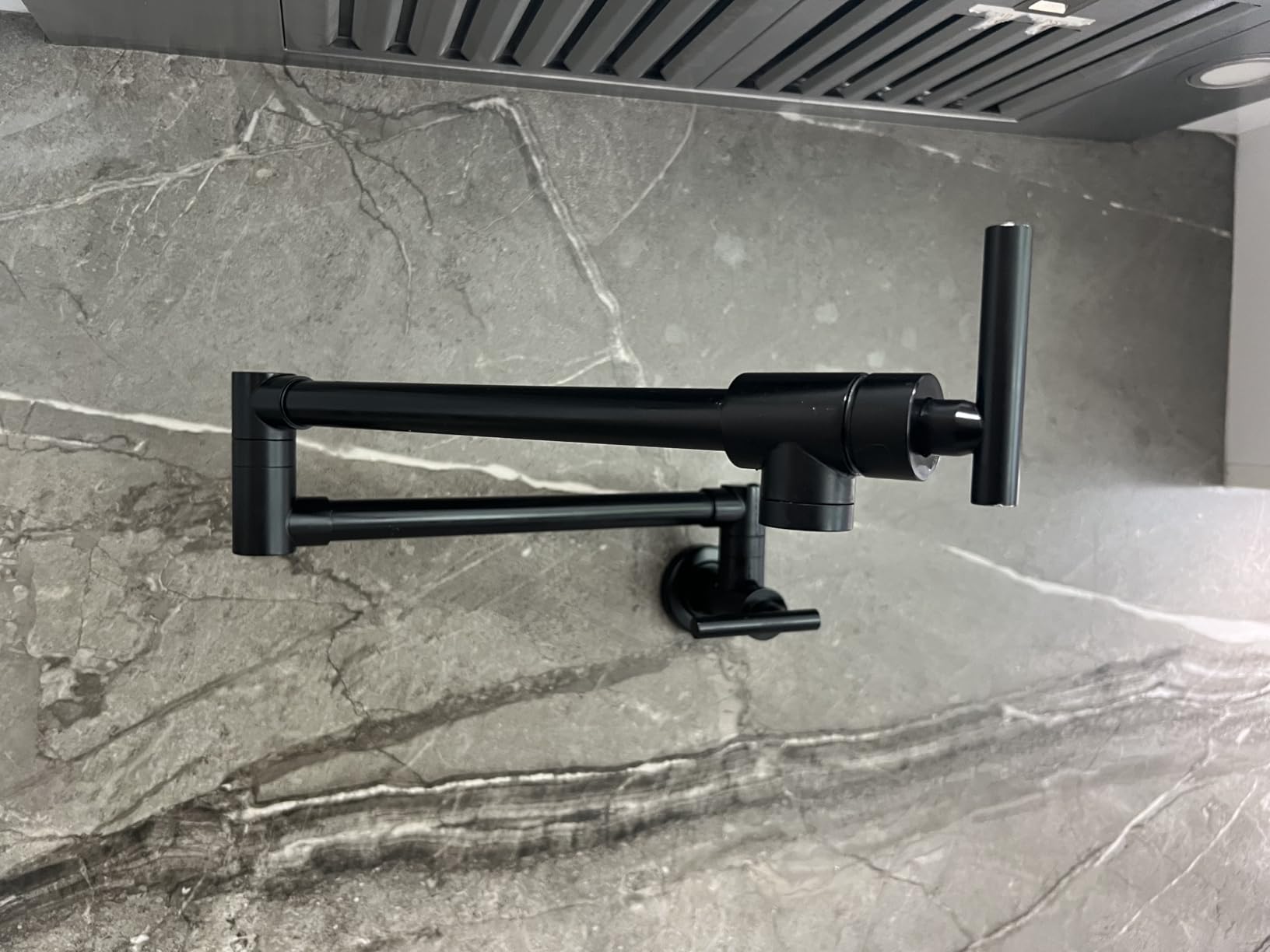 GIMILI Pot Filler Matte Black Kitchen Stove Faucet customer photo 1