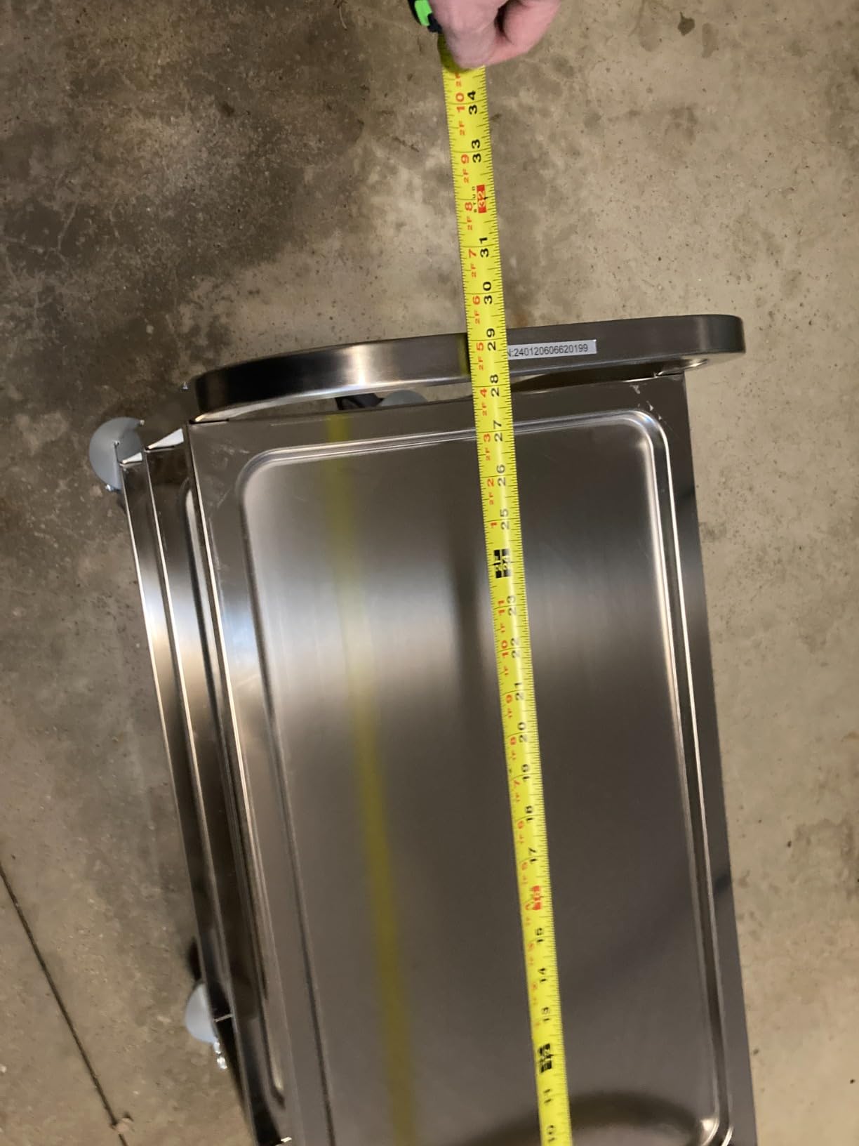 VEVOR Stainless Steel Cart, 3 Layers Lab Utility Cart 220 lbs Weight Capacity, Medical Cart with Lockable Universal Wheels, for Lab, Clinic, Kitchen, Salon customer photo 2