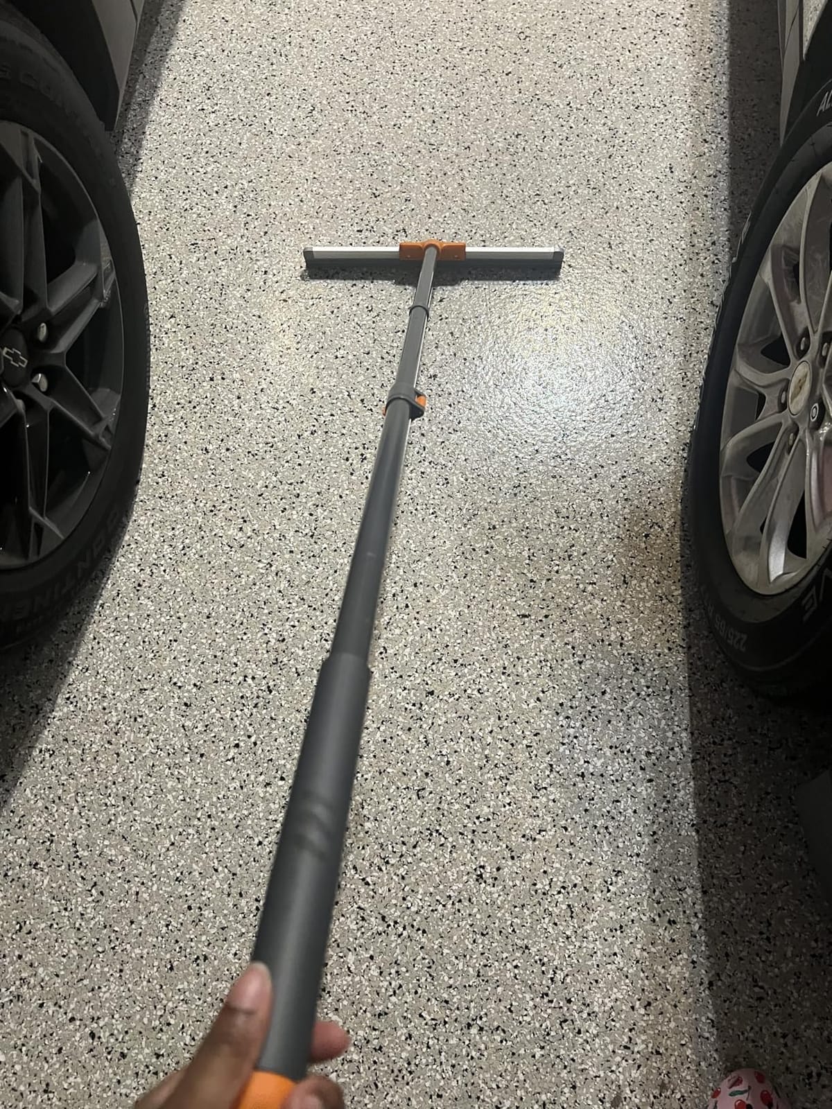 CLEANHOME Rubber Floor Squeegee with Extendable Long Handle customer photo 2