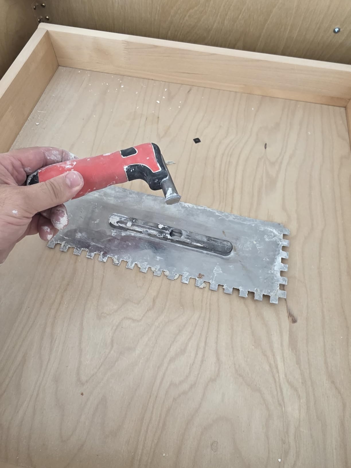Tile Tools Stainless Steel Square Notch Trowel Set Plus Rubber Grout Float and Grout Sponge for Tiling Installation Grouting customer photo 1