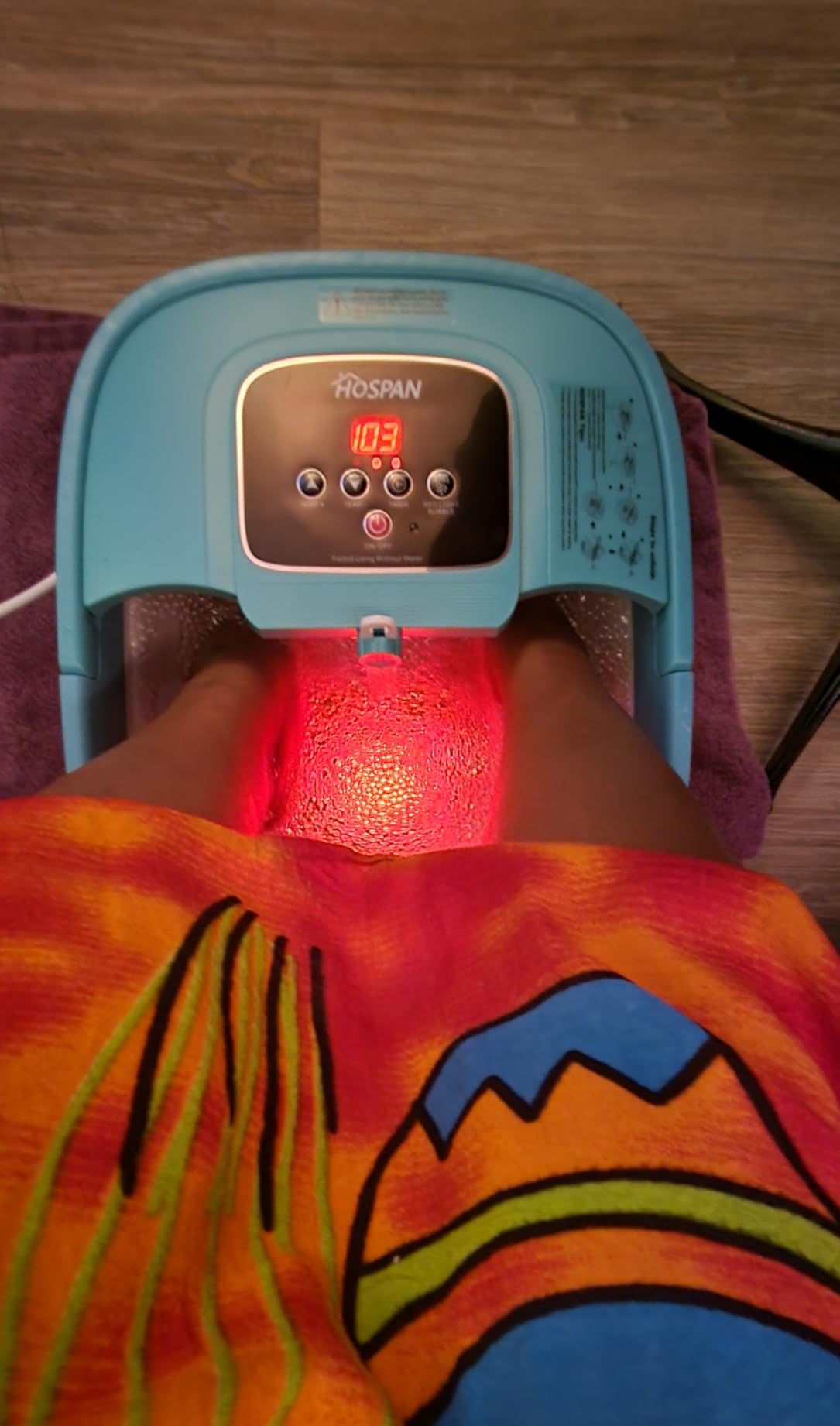 HOSPAN Collapsible Foot Spa, Foot Bath Massager with Heat, Bubble & Massage customer photo 1